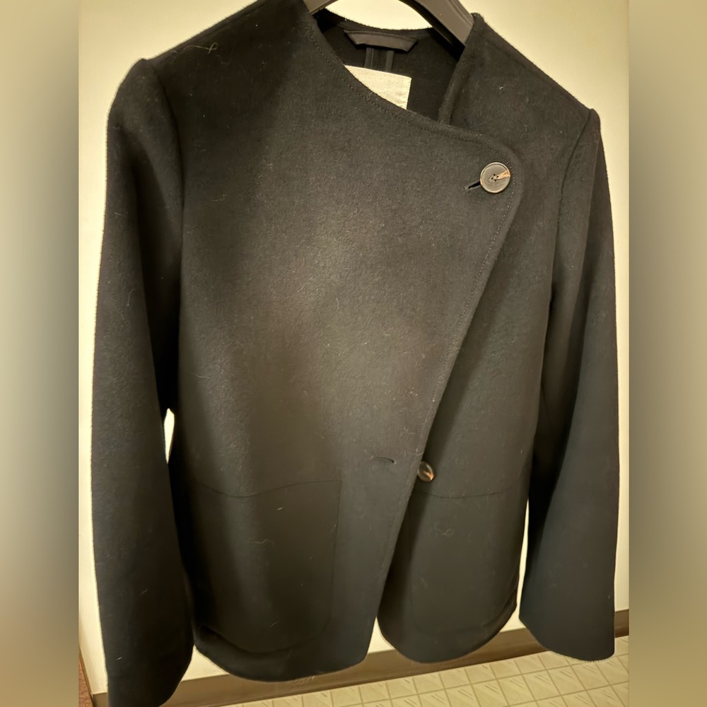 Everlane Black Wool Pea Coat
